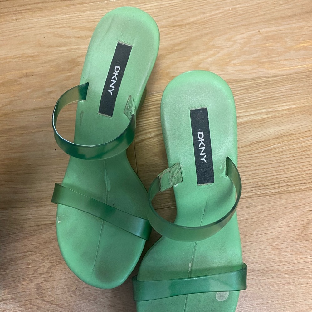 DKNY slip on wedges